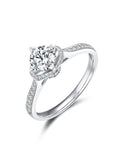 AUREUM™ Signature Round Brilliant Lab Grown Diamond Ring | Hidden Halo & Pavé Band